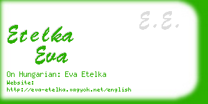 etelka eva business card